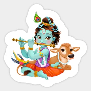 Krishna Sticker
